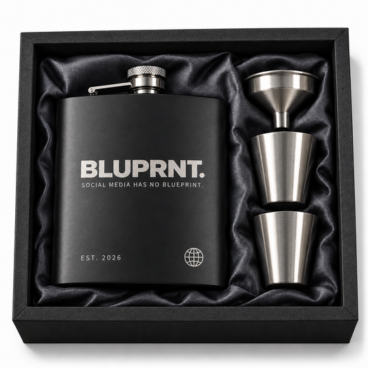 BLUPRNT. Hip Flask Set