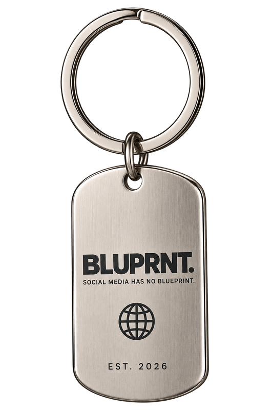 BLUPRNT. Stainless Steel Keyring