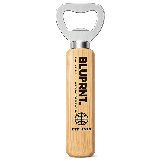 BLUPRNT. Wooden Bottle Opener