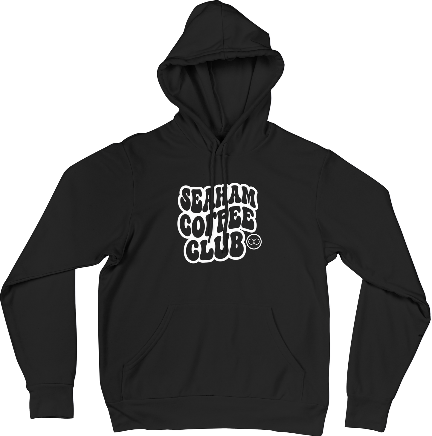 Seaham Coffee Club Writing Logo Hoodie