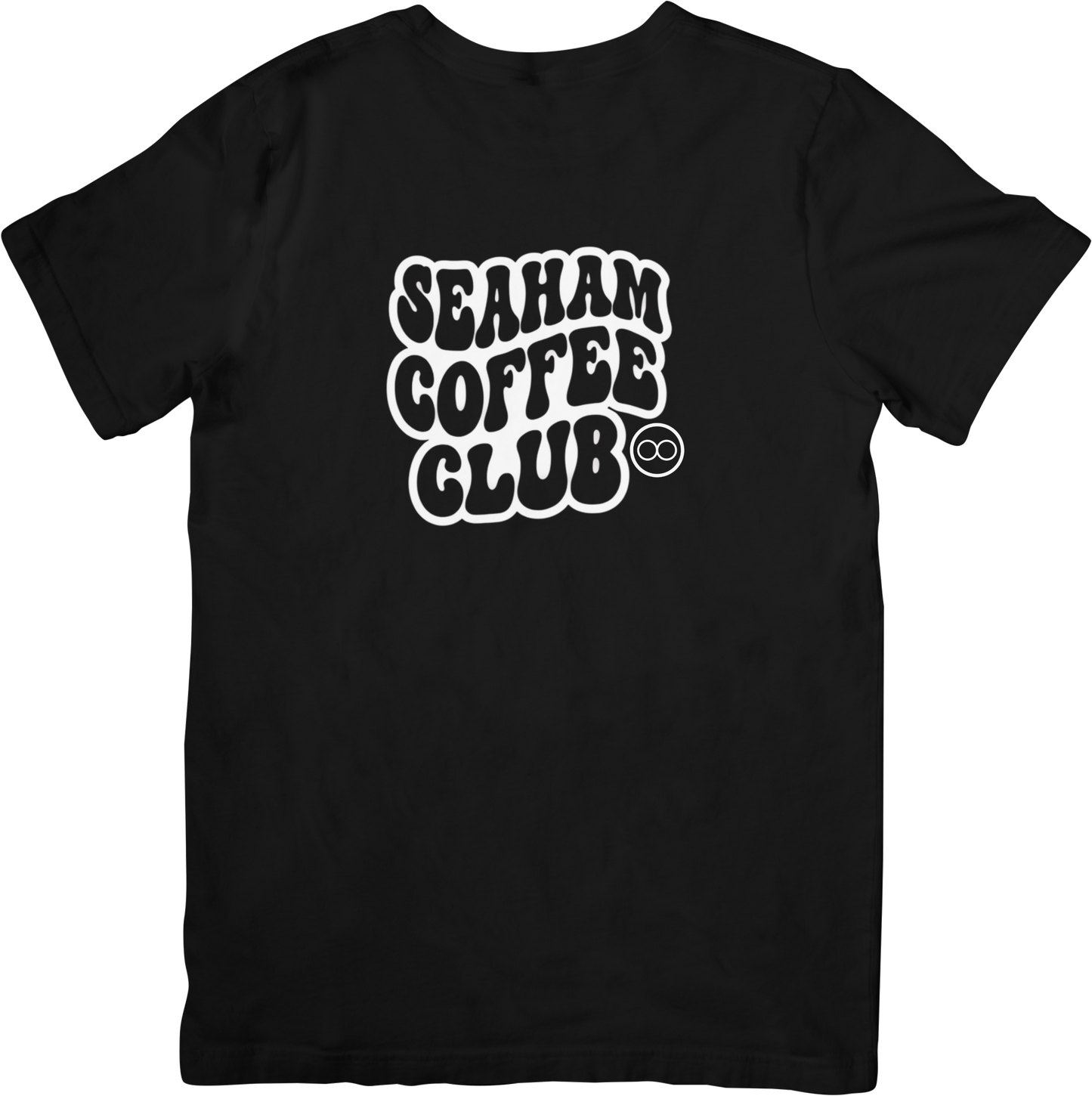 Seaham Coffee Club Writing Logo Tee