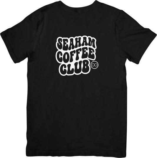 Seaham Coffee Club Writing Logo Tee